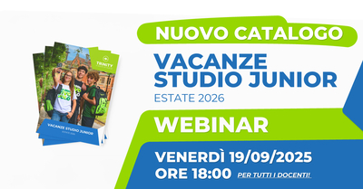Lancio nuovo Catalogo Junior Estate 2026 per docenti 